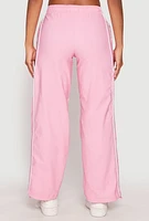 Womens Hyperstretch Toggle Drawstring Hem Pants, Pink, Size L