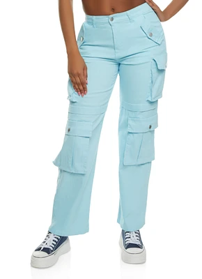 Womens Daisy Four Cargo Pocket Straight Leg Pants,