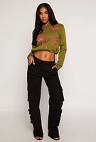 Womens Denim Wide Leg Daisy Jeans,