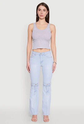 Womens VIP Convertible Straight Leg Jeans, Blue,