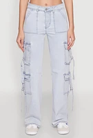 Womens VIP Cargo Jeans, Blue, Size 13