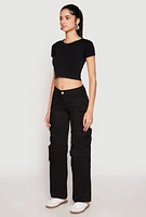 Womens VIP Twill Straight Leg Cargo Pants,