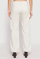 Womens VIP Twill Straight Leg Cargo Pants, Khaki, Size 9-10