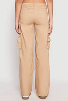 Womens VIP Twill Straight Leg Cargo Pants, Khaki, Size 7-8