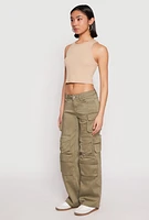 Womens VIP Twill Straight Leg Cargo Pants,