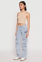 Womens VIP Multi Pocket Cargo Jeans,