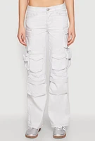 Womens VIP Straight Leg Cargo Pants, Grey, Size 9
