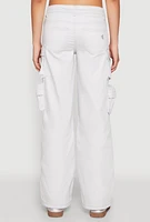 Womens VIP Straight Leg Cargo Pants, Grey, Size 9