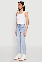Womens WAX Mineral Wash Skinny Jeans, Blue, Size 5