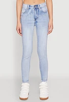 Womens WAX Mineral Wash Skinny Jeans, Blue, Size 5