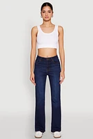 Womens WAX Whiskered Boot Cut Jeans, Blue, Size 7