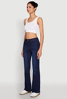 Womens WAX Whiskered Boot Cut Jeans, Blue, Size 7