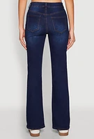 Womens WAX Whiskered Boot Cut Jeans, Blue, Size 7