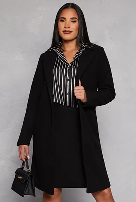 Womens One Button Coat,