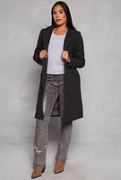Womens One Button Coat, Grey, Size S
