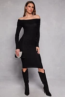 Womens Greek Key Off the Shoulder Dress,