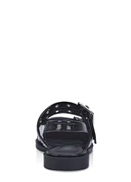 Womens Pointed Toe Buckle Slingback Flats,