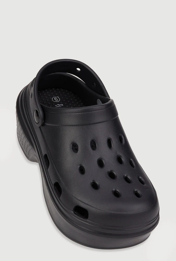 Womens Slingback Platform Clogs,