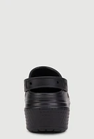 Womens Slingback Platform Clogs,