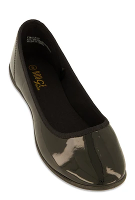 Womens Round Toe Ballerina Flats,