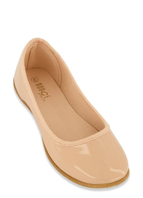 Womens Round Toe Ballerina Flats,