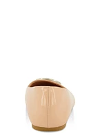 Womens Geo Pendant Ballet Flats,