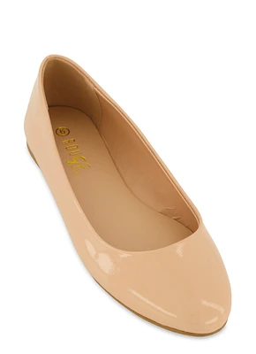 Womens Round Toe Flats, 8.5