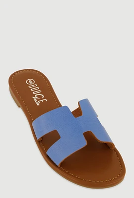 Womens H Band Slide Sandals,