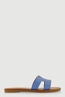 Womens H Band Slide Sandals,