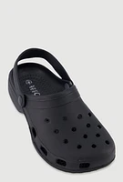 Womens Low Platform Slingback Clogs, 8.5