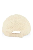 Womens Faux Fur Baseball Cap, White