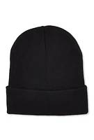 Womens Rhinestone Bow Beanie, Black