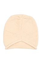 Womens Sequin Lurex Knit Beanie, Beige