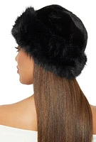 Womens Faux Fur Cossack Cap, Black