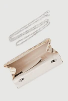 Womens Striped Straw Clutch Bag, Multi