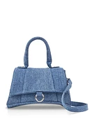 Womens Denim Convertible Crossbody Bag, Blue