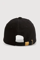 Womens Walk By Faith Graphic Baseball Hat, Black
