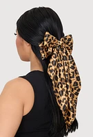 Womens Oversized Bow Ribbon Hair Clips 2 Pack, Multi