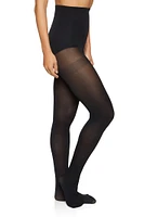 Womens Opaque High Waisted Tights,