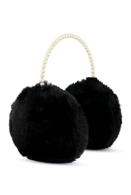 Womens Faux Pearl Earmuffs,