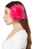 Womens Oversized Faux Fur Earmuffs,