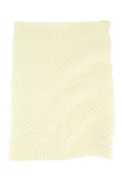 Womens Textured Knit Infinity Scarf, White