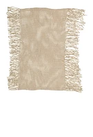 Womens Fringe Infinity Scarf, Beige