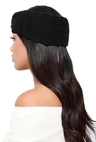 Womens Crochet Bow Headband, Black
