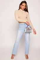 Womens Turtleneck Long Sleeve Bodysuit,