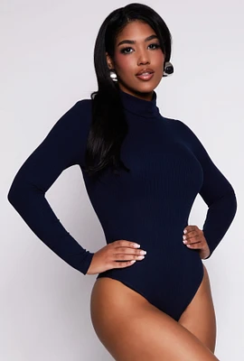 Womens Turtleneck Long Sleeve Bodysuit,