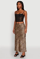 Womens Chic Sheer Lace Cropped Bustier Top with Sweetheart Neckline, Black, Size L
