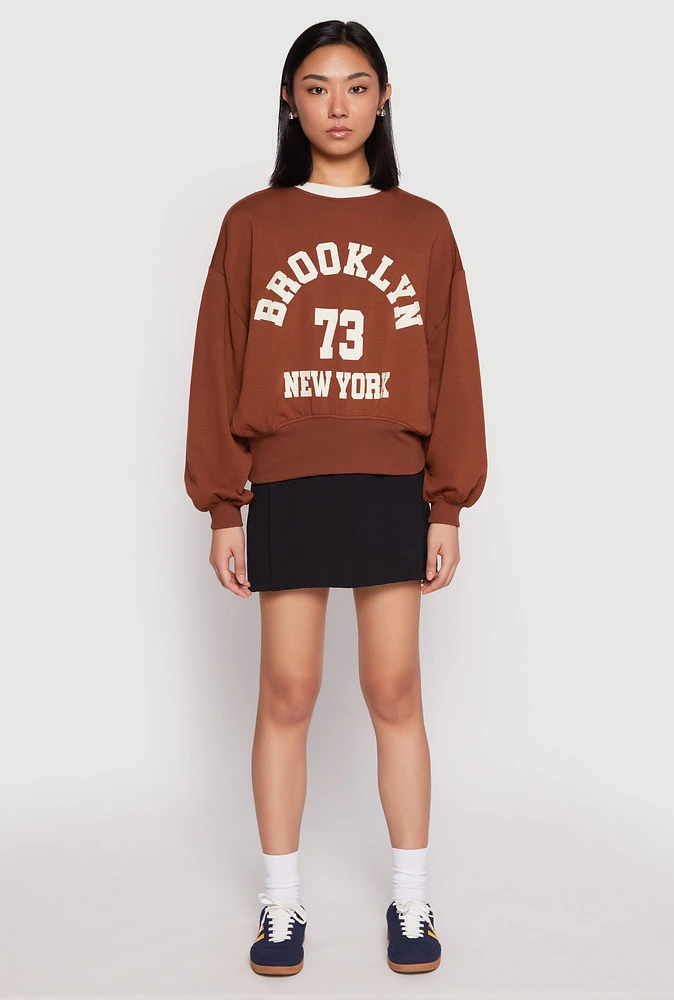 Womens Iris Brooklyn New York Sweatshirt, S