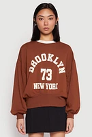 Womens Iris Brooklyn New York Sweatshirt, S