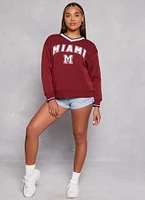 Womens City Graphic V Neck Pullover Sweatshirt,